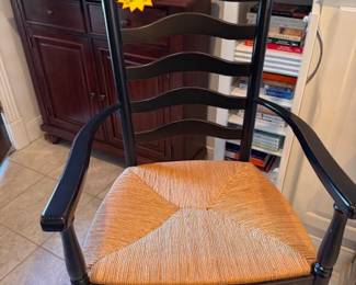 Pottery Barn  ladder back arm chairs 2