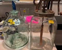 Antique Cooking Jugs, Bug Catchers, Tea Pots and COOKIES JARS