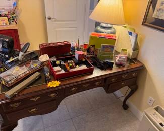 Leather top Office Desk 