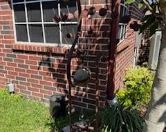 Picture is not the best A Iron Rocking  Peacock for your Yard