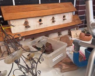 Birdhouse deco real fake and real for birs