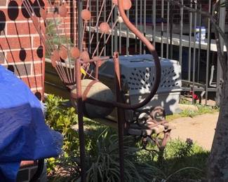 Peacock Metal and Stone Yard ART