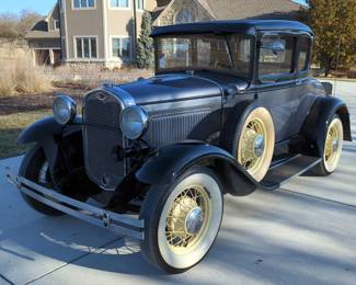 1930 Ford Model A Coupe, Modified, 12 Volt, Gray/Black, VIN #A3174431 