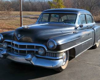 1951 Cadillac 4 Door Sedan, 331 Cubic Inch 160 HP V-8 Engine, 4 Speed Hydra-Matic Automatic Transmission, Black, VIN #516284242 