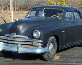 1949 Kaiser Traveler Sedan, 226 Cubic Inch Inline 6 Engine, 3 Speed Manual Transmission, Black, VIN #K491029653 