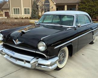 1954 Lincoln Capri 2 Door Hard Top, Engine Swap - 2004 Mustang Engine, Transmission and ECU, 12 Volt, Black/White, VIN #54WA31300H 