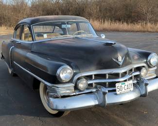 1950 Cadillac 4 Door, 331 Cubic Inch 160 HP V-8 Engine, 3 Speed Manual Transmission, Black, VIN #506188733 