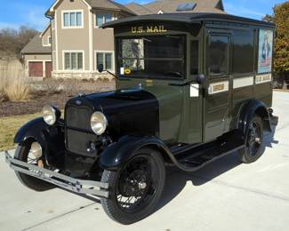 1929 Ford Model A Mail Truck, 6 Volt, Green, VIN #6452