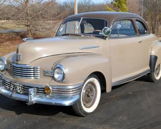 1948 Nash 2 Door, 172 Cubic Inch 82 HP L Head Flathead Engine, 3 Speed Manual Transmission, 6 Volt, Tan/Brown, VIN #K236838, 