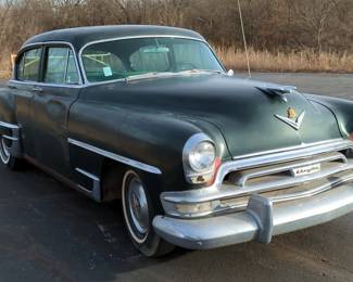 1954 Chrysler New Yorker, 331 Cubic Inch 195 HP Firepower Hemi V-8 Engine, PowerFlite 2 Speed Automatic Transmission, Green, VIN #7267165