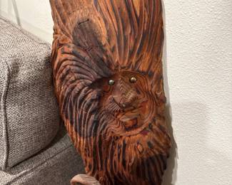 Carved Wood "Wood Spirits" Sculptures