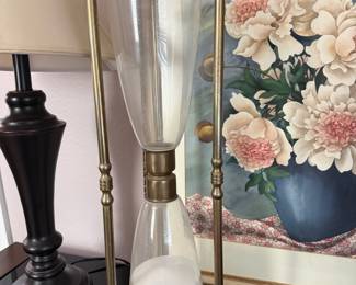 Large Brass Hourglass Sand Timer
