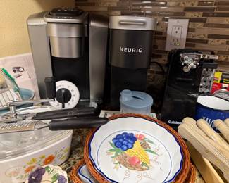 Keurig K-Elite Single Serve K-Cup Pod Coffee Maker, Keurig K-Mini Single Serve Coffee Maker, Cuisinart Electric Can Opener