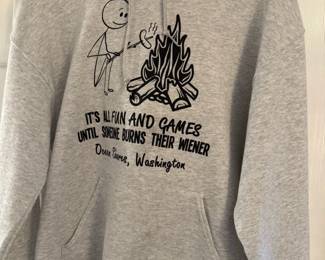 Lose A Wiener Campfire Quote Graphic Hoodie