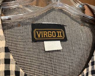 Virgo II Black & White Button Up Blouse