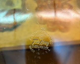 Fire King Brown Glass Square 8" Cake Pan