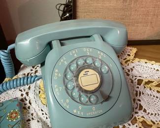 Western Electric Bell System Turquoise Rotary Dial