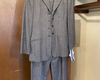 Pendleton Women Knockabouts 100% Wool Chevron Blazer & Pants – Size 12