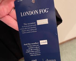 London Fog Black Trench Coat