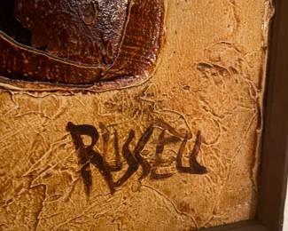 Brutalist Impasto Oil Painting by&nbsp;Rusty Russell