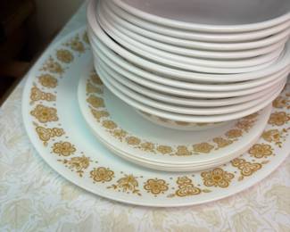 Corelle by Corning "Butterfly Gold" Dish Set