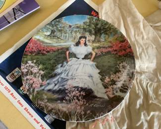 Gone with the wind set of plates.  Has COA and boxes.  $10 each or set of nine for $75