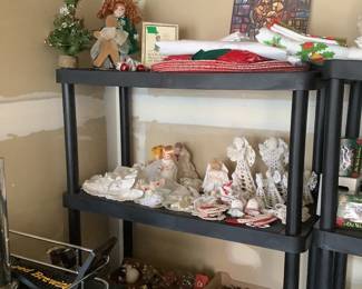 Hand made angels, ornaments and other Christmas items