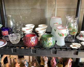 Multiple holiday candle holders