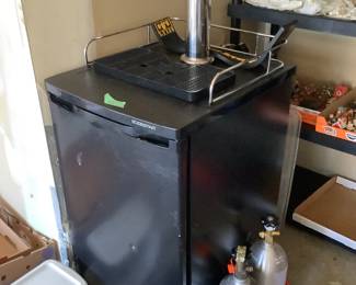 Kegerator with supplies