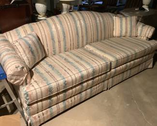 Striped sofa …still sits well .  Clean.  Presale $75