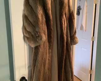 Full length Beaver coat.  About 30 yrs old.  
