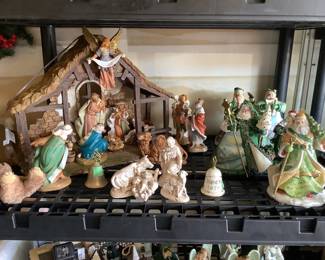 One of many nativity sets. 