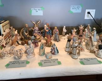 Collection of nativity sets…some three pieces and some 30.