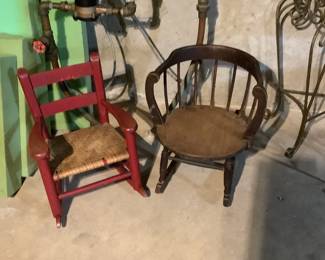 Antique children’s rockers