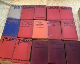 Tarzan books….priced individually.  First edition as well.