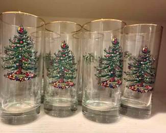 Spode Christmas tree Glasses