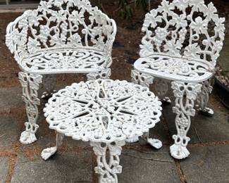 Wrought iron cute patio furniture