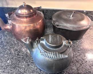 Copper  CastIron Kettles  Pot 