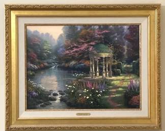 Thomas Kincaid, The Garden Of Prayer Lithograph