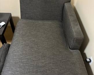 Crate  Barrel Chaise Lounger