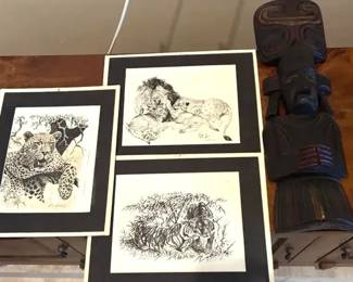 Vintage Wildlife Artwork