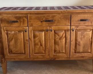 Solid Wood Buffet Server wRaised Panels