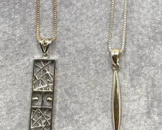 Geometic  Feather Sterling