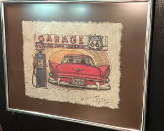 Framed car art