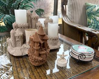 Sand castle candles