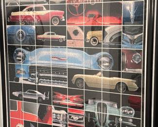 Framed car art