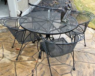 Wrought iron patio set 