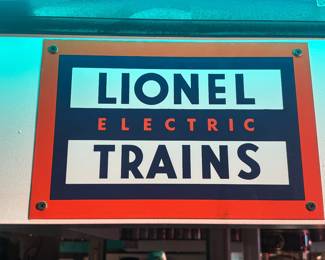 Lionel trains sign