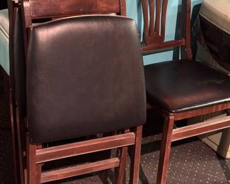 Padded folding chairs