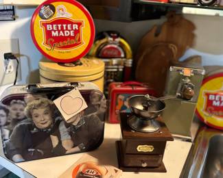 I Love Lucy lunch box, vintage tins